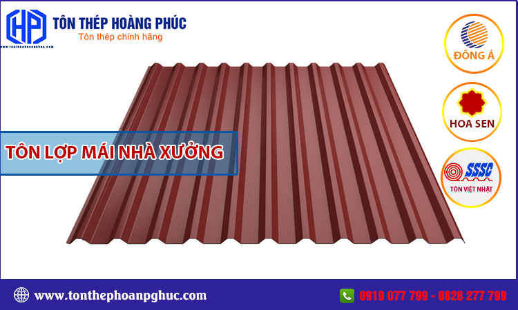 Tôn lợp mái nhà xưởng