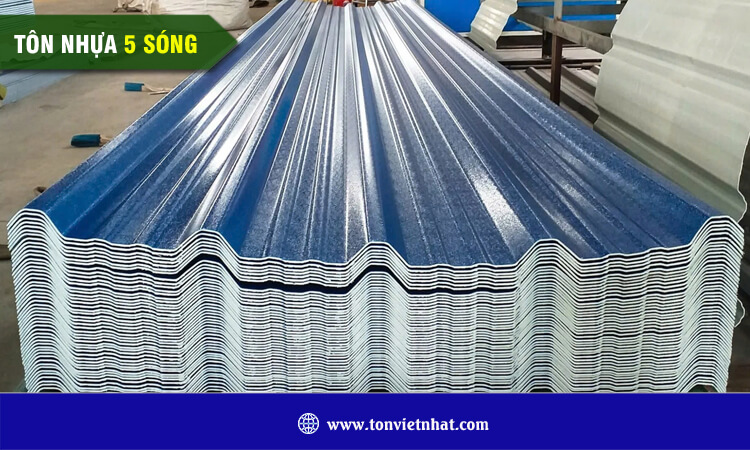 Tôn nhựa 5 sóng 